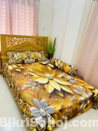 Primium 3D Bedsheet Four Piece Set